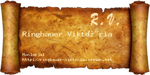 Ringbauer Viktória névjegykártya